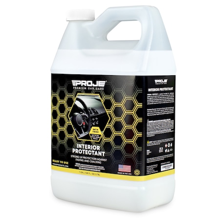 Proje Premium Car Care Interior Protectant 1 Gallon - Satin Finish - Safe on Plastic Rubber Vinyl & Rubber 30016